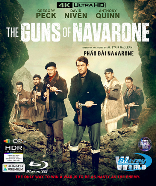 4KUHD-818. The Guns of Navarone - Pháo Đài Navarone 4K-66G (TRUE- HD 7.1 DOLBY ATMOS - HDR 10+) USA